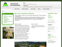 Tablet Screenshot of orquideasdemairipora.com.br